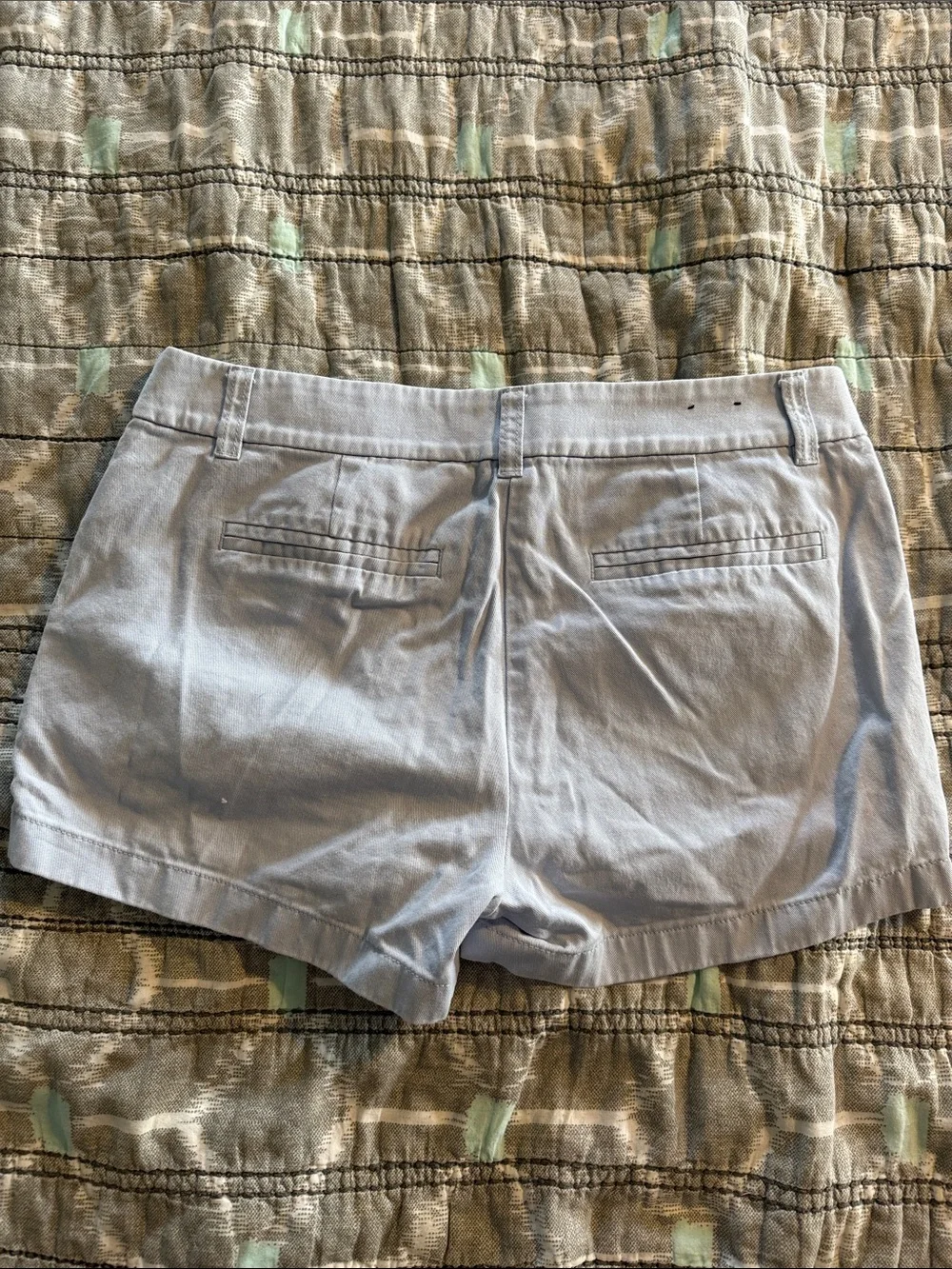 J. Crew Women's Pale Blue Chino Bermuda Shorts